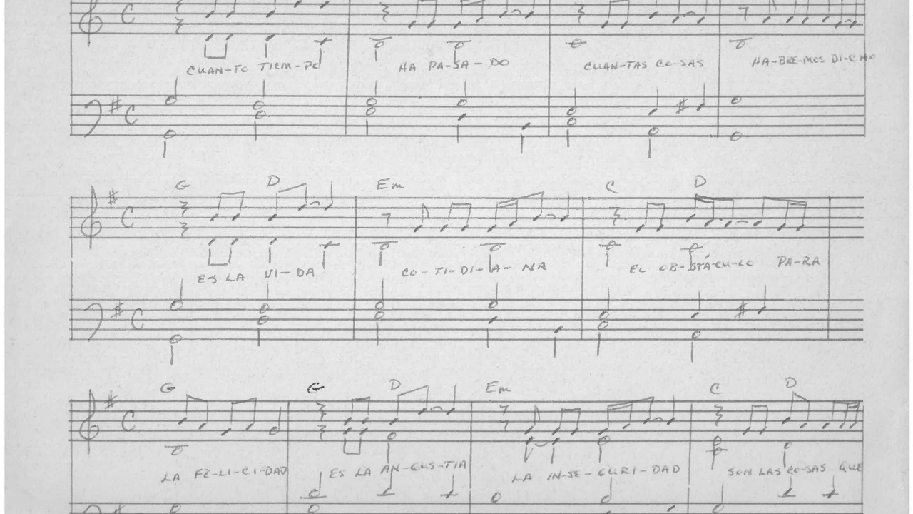 La partitura de mi vida